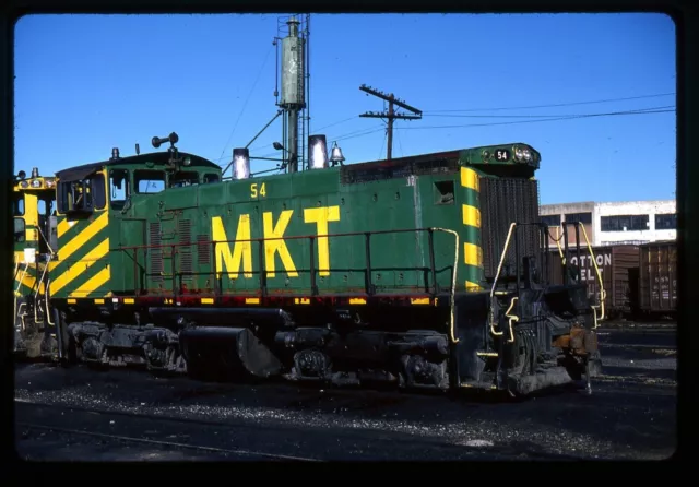 Railroad Slide - MKT Katy #54 Switcher Locomotive 1989 Dallas Texas Train