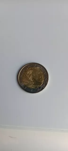 Pièce rare de 2 euros simone veil 1975 (1927-2017) 