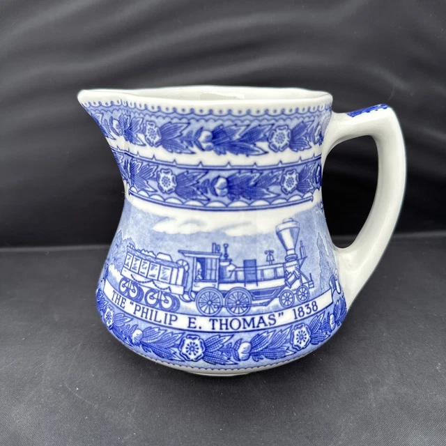 Shenango China Baltimore Ohio Railroad Creamer Milk Pitcher B&O 1827-1927