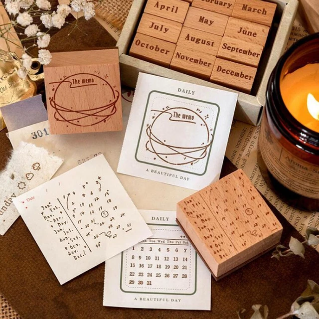 Clear Engraving Wood Rubber Stamps for DIY Scrapbooking Embossing Craft