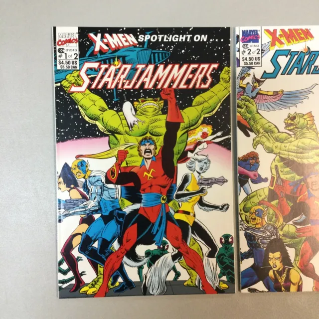 X-men Spotlight On Starjammers 1 & 2 Complete Set Marvel Comics 1990 (SJ02) 2