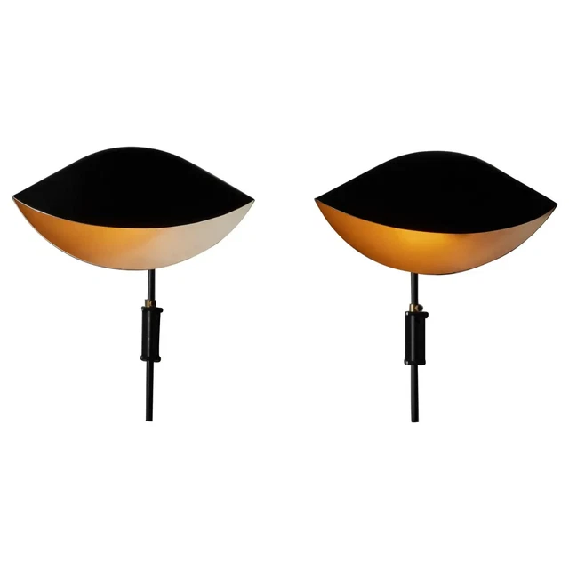 Italian Mid Modern Century Pair of Antony Sconces by Serge Mouille