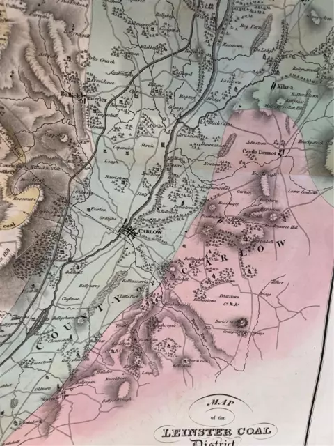 Leinster Coal District Survey (Ireland) 1814. Map, plan,geology appendix. RARE 3