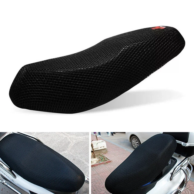 Motorcycle Scooter Black Seat Cover Net Waterproof Heat Insulation Sleeve Cover
