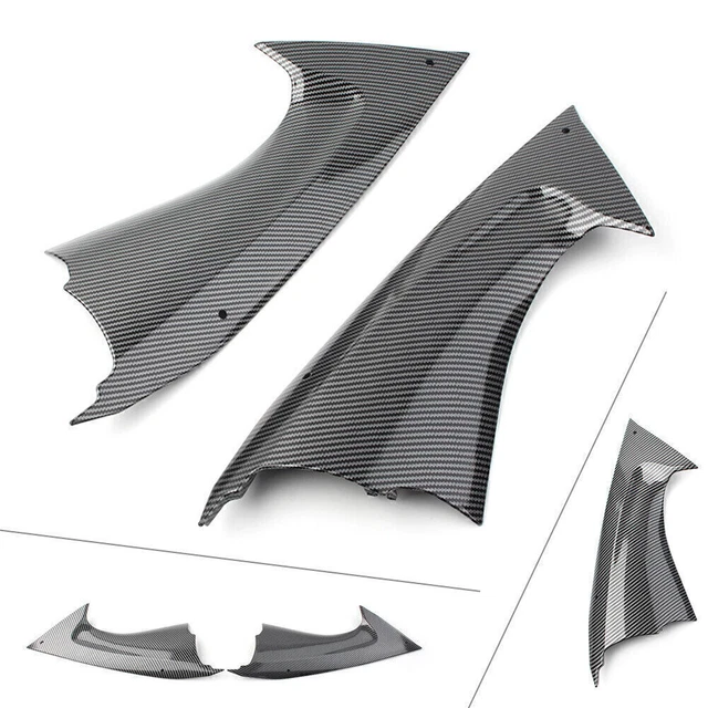 Carbon Fiber Look Front Dash Air Tube Trim Cover Fairing For YAMAHA YZF R6 08-16