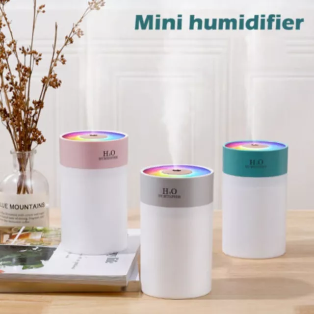 Purifier Air Diffuser Humidifier LED Night Light Aroma Oil Home Relax Defuser