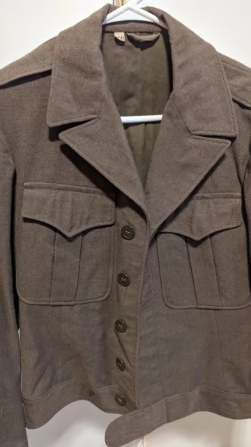 WWII US ARMY Ike Jacket Original, Wool, 36R, June 9, 1944 Style Craft ...