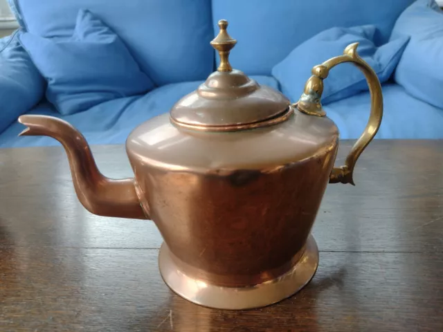 William Soutter Copper & Brass Teapot