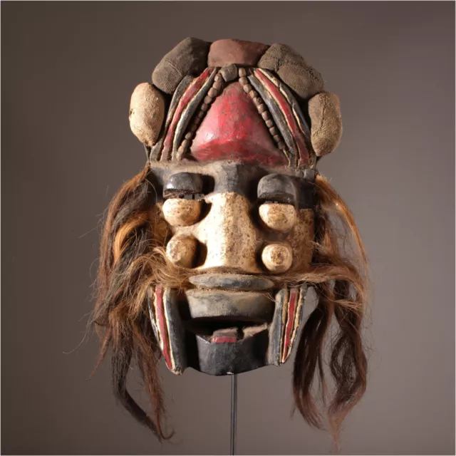 12794 Guere Wizard Mask with Metal Holder,