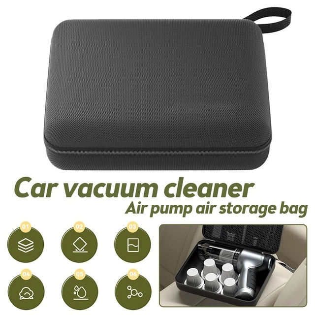 Elegante borsa organizzatore aspirapolvere auto pompa aria borsa di stoccaggio EVA guscio rigido