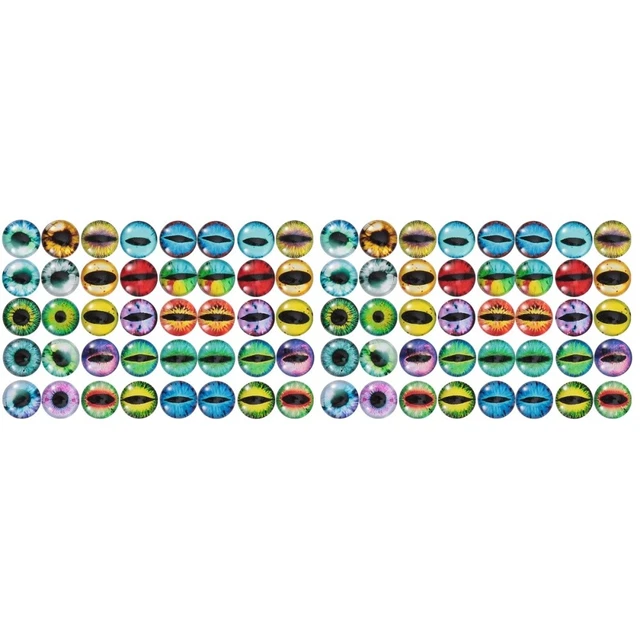 2x Glas Flatback Cabochons Glas Dome Anhänger Fliesen Runde Mosaik Fliesen