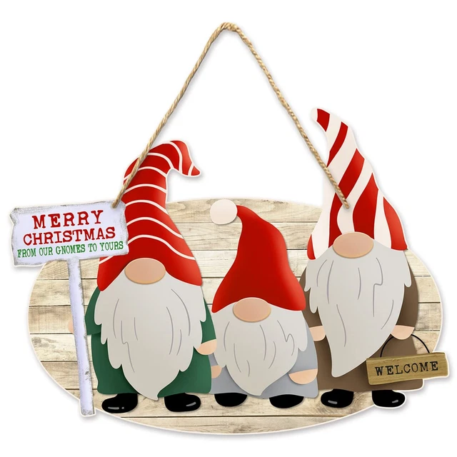 Christmas Decorations Grinch Hanging Signs Door Sign Holiday Decor Merry Xmas