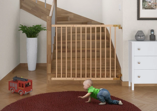 Türschutzgitter Kindergitter Absperrgitter Hundegitter Treppenschutzgitter