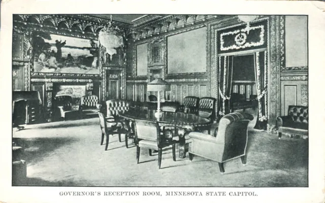 Governors Reception Room Minnesota State Capitol UDB 1906 Postcard