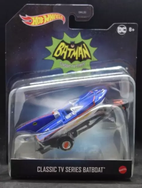 Batman (1966) - Classic TV Series Batboat Hot Wheels 1/50th Die-Cast Vehicle