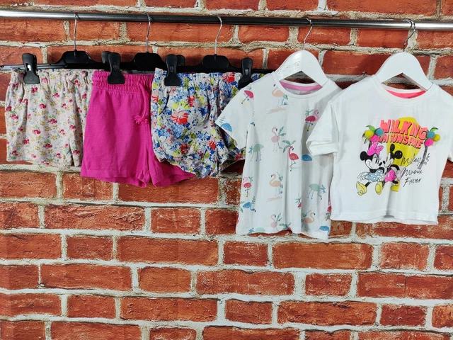 Girls Bundle Age 2-3 Years Next Gap M&S Shorts Top T-Shirt Floral Mickey 98Cm