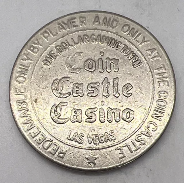 Coin Castle Casino Las Vegas Nevada $1 Slot Gaming Token - 1979