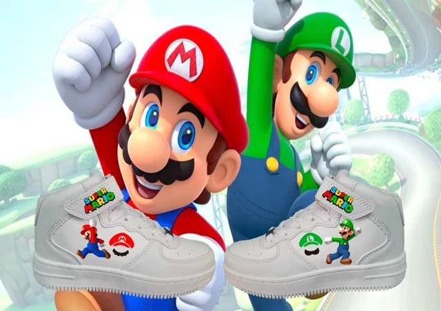 SCARPE STRAPPO LACCIO SUPER MARIO BROS personalizzabili con nome