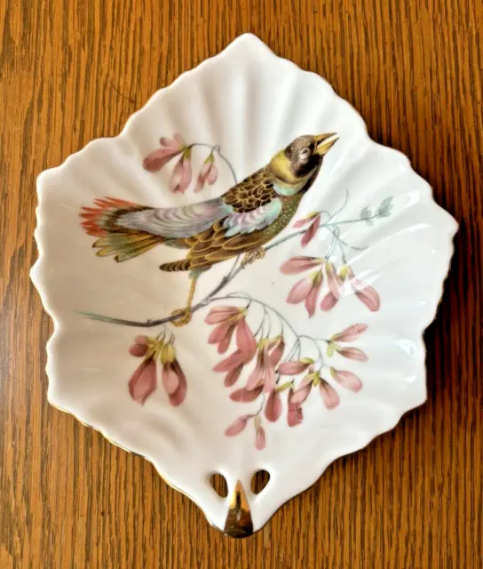 Vintage Mitterteich Bavaria Germany Bird Trinket Dish 23205 67. 7"L X 6"W.