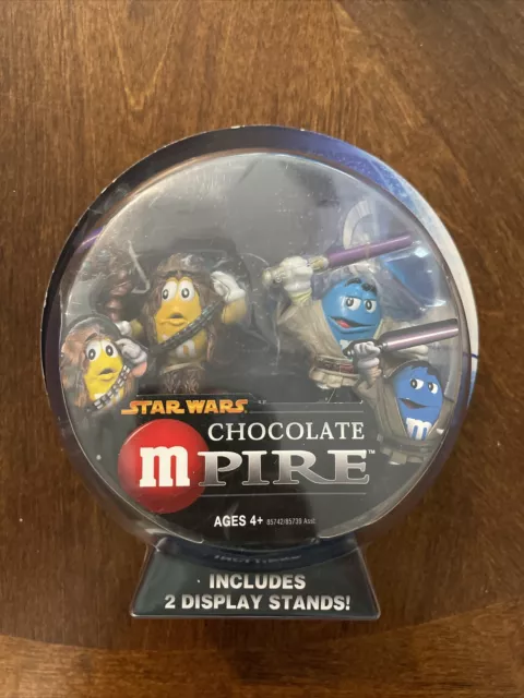 STAR WARS CHOCOLATE MPIRE M&Ms CHEWBACCA & MACE WINDU 2005