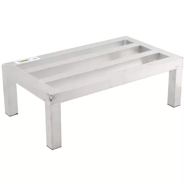 24" x 14" x 8" Restaurant NSF Aluminum Dunnage Rack Commercial Floor Food Shelf