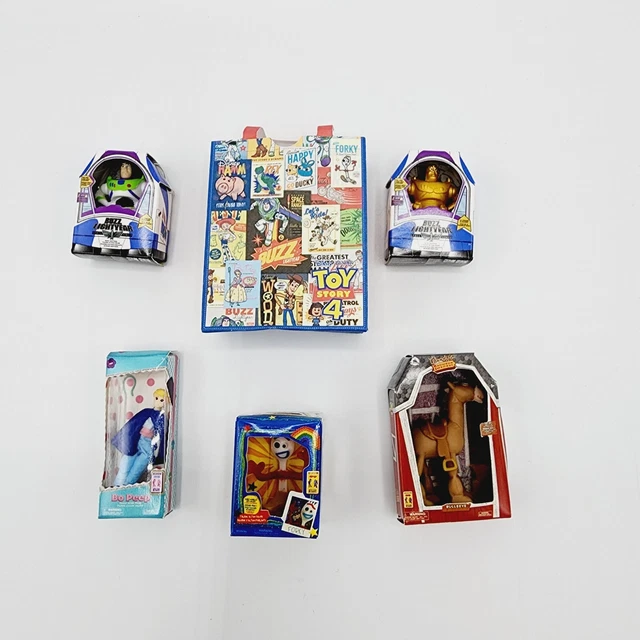 DISNEY TOY MINI Brands Toy Story Lot Gold Buzz Lightyear Bullseye Gift