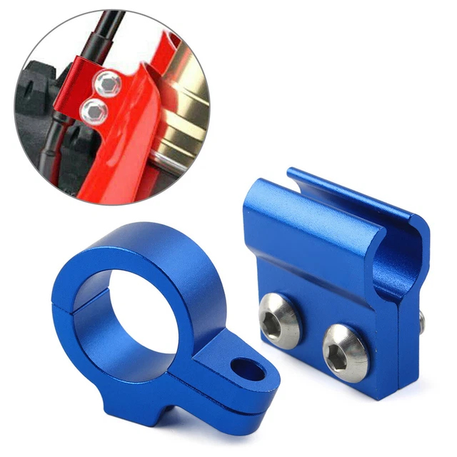Red Aluminum Rear Brake Line Hose Guide Clamp For Honda CR80/85, CRM125/250R