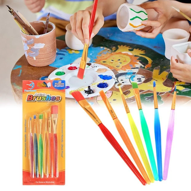 Pinceles artistas para pintar herramientas cepillos