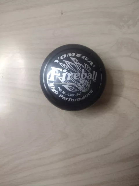 Vintage 1990's Yomega Fireball High Performance Yo Yo Black Pat# 4,895,547