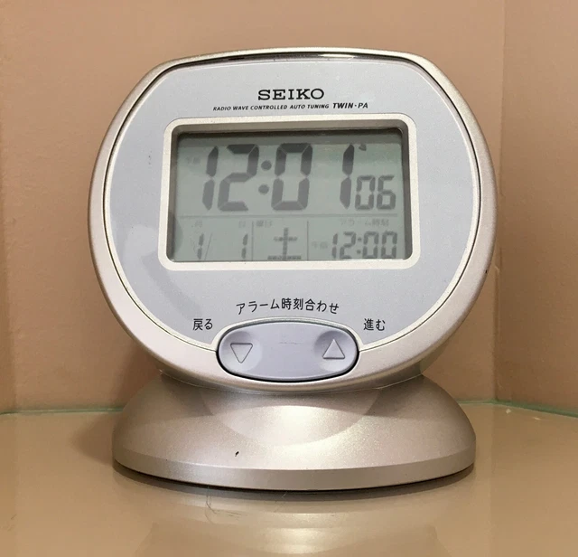 SEIKO TWINPA SQ632S Digital Alarm Clock Radio Radio controller £28.26