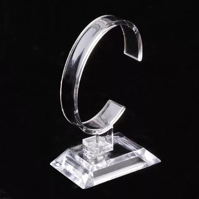 Flexible Clear Acrylic Display Holder Showcase Wacth Showing Rack Detachable