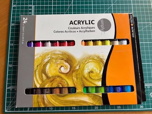 24 Daler Rowney Acrylic paints