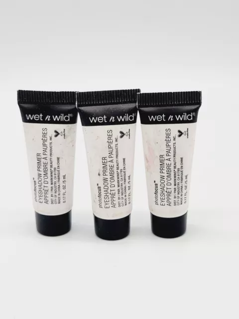 Wet & Wild Photofocus Eyeshadow Primer, 0.17 Fl Oz. QTY:3