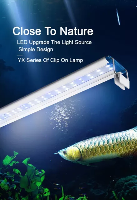 Super Slim LED Aquarium Aquatic Plant Light 18-75CM Extensible Waterproof Lamp