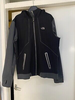 The North Face Men's Grey/Black Zip Up Hoodie Jacket Sz Large