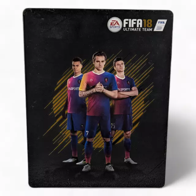 FIFA 18 Ultimate Team Steelbook Edition Xbox One Video Game + Case Soccer EA