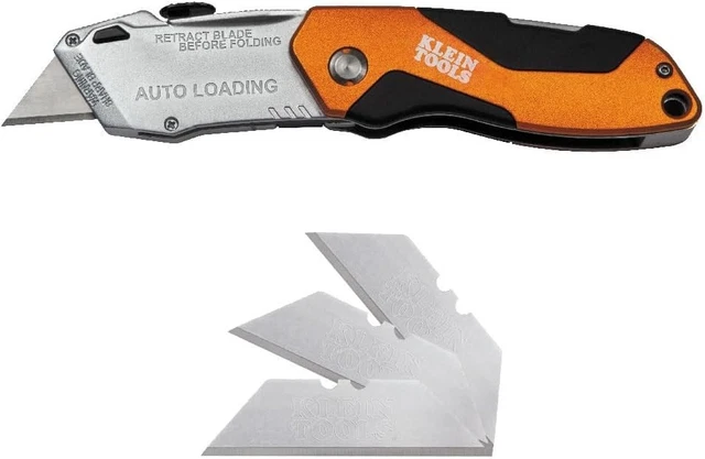 A-44130 AUTO-LOADING FOLDING Utility Knife, Auto-Loading Blade, 18.1 cm ...