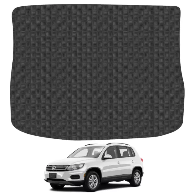 VW Tiguan 2007-2016 Car Boot Liner Mat Rubber Tailored Fit Heavy-Duty 1pc Black