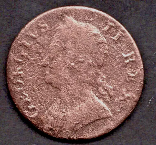 Good 1750 Copper Half Penny of GEORGE II.