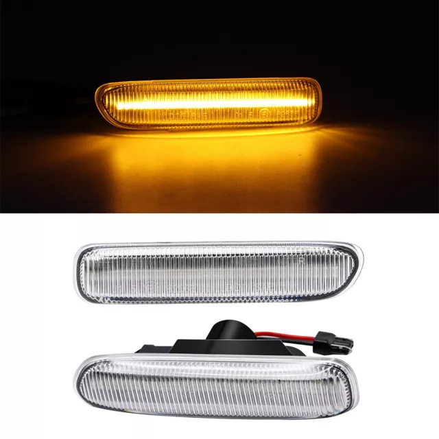 LED Seitenblinker Blinker Weiß für BMW 3er E46 Limo Touring Coupe Cabrio Compact