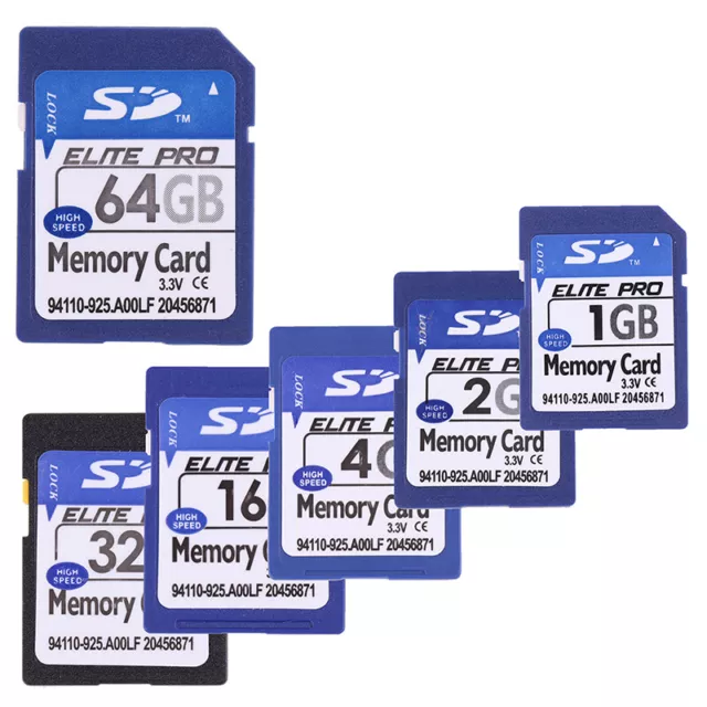 S D Card 1GB 2GB 4GB 8GB 16GB 32GB 64GB Secure Digital Flash Memory Card AG  BH