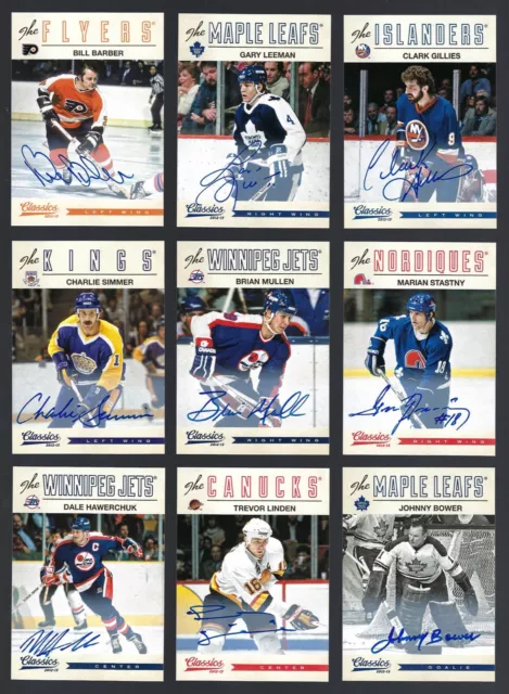 2012 - 13 Panini Hockey Classics Signatures - YOU PICK - AUTOGRAPHS