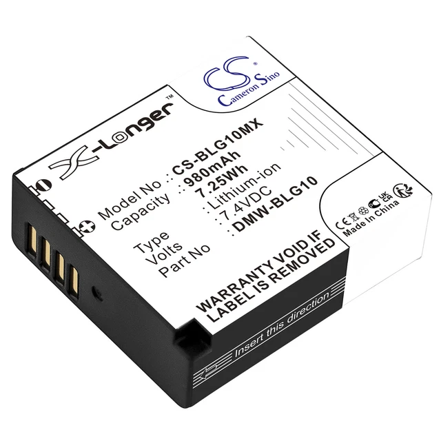 Chargeur Secteur + Allume-cigare Pour Panasonic Lumix DMC-TZ100, TZ85, BLE9