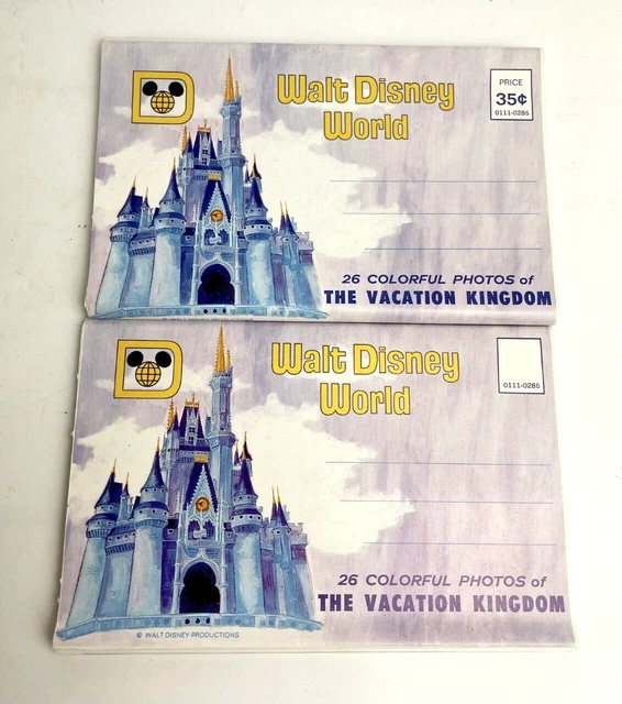 VINTAGE WALT DISNEY World WDW 26 Colorful Photos Of The Vacation