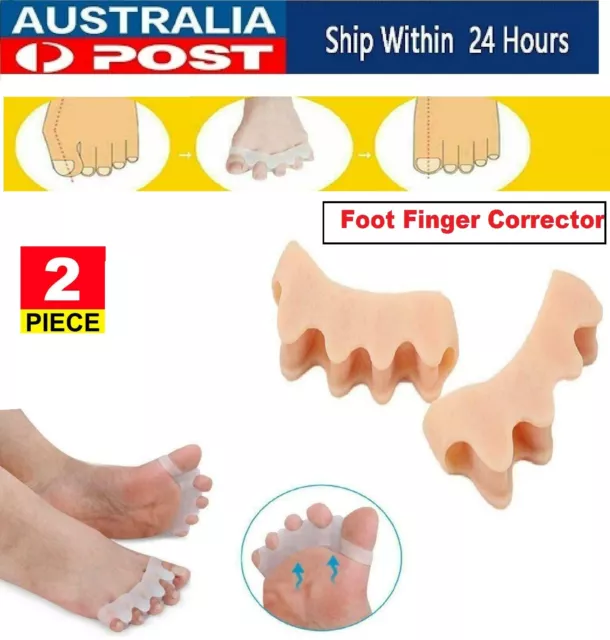 Silicone Gel Bunion Toe Foot Separator Spreader Corrector Relief Hallux Valgus