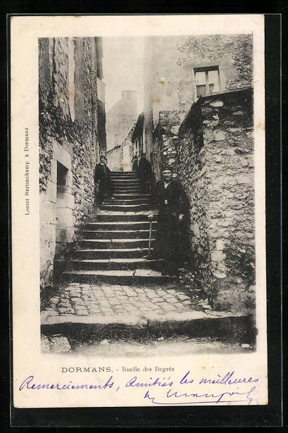 CPA Dormans, Ruelle des Degrés