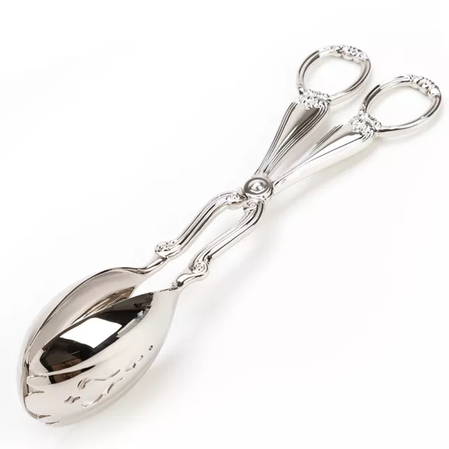 NEW Whitehill Silver-Plated Salad Tongs 27cm