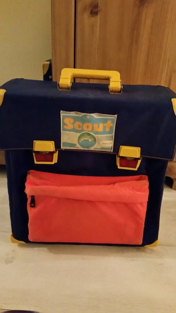 SCOUT SCHULRANZEN - 80er Vintage Retro Ranzen blau EUR 49,00 - PicClick DE