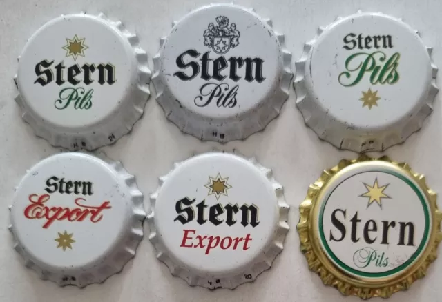 Kronkorken - Stern  Dortmunder Stifts-Brauerei - 6 versch.