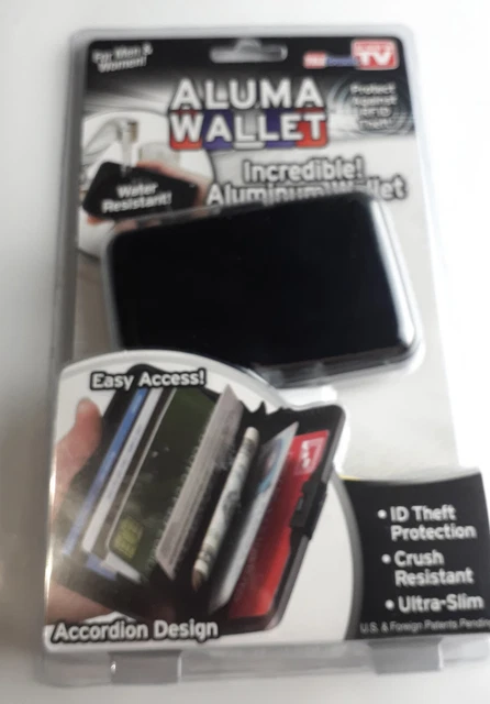 ALUMA WALLET Indestructible ALUMINUM WALLET RFID Proof New Sealed Free Shipping